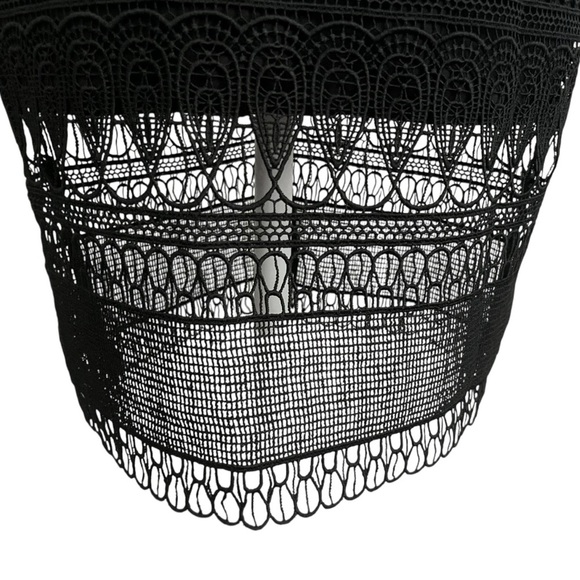 Bardot Mariana Black Lace Sleeveless Size XS US 4 Cocktail Sheath Dress NWT - Picture 9 of 14